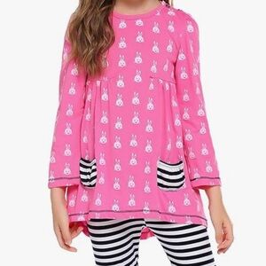 Arshiner Pink Bunny Dress 5T